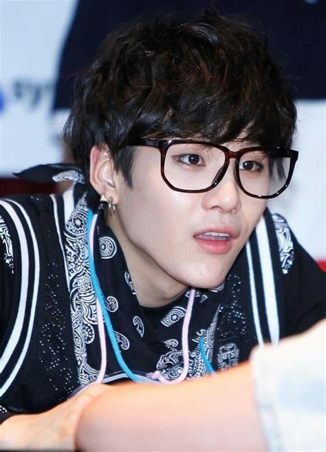 yoongi wearing glasses.